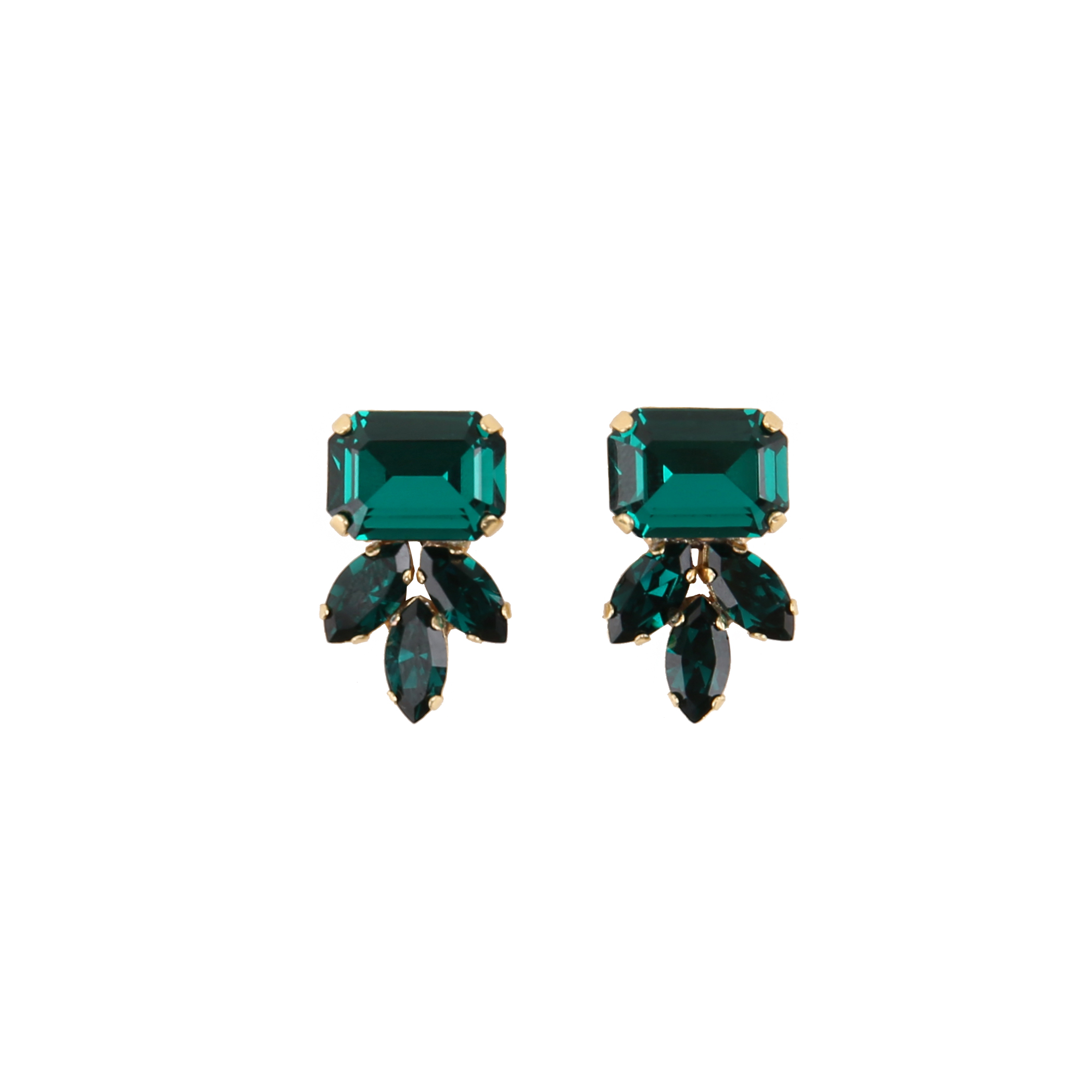 Kolczyki MAIO mini emerald