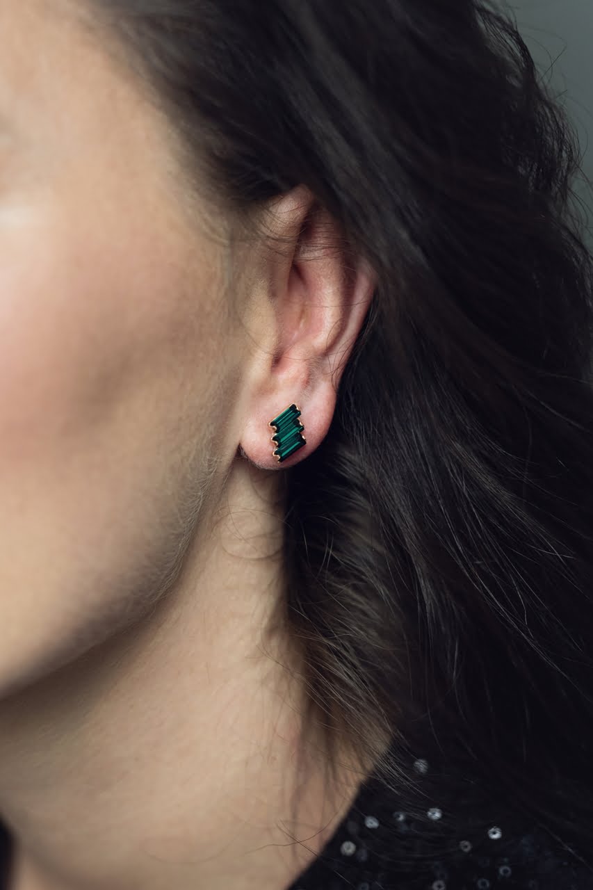 Kolczyki CASCAIS emerald